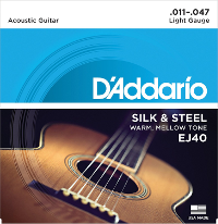 Silk folk guitar strings