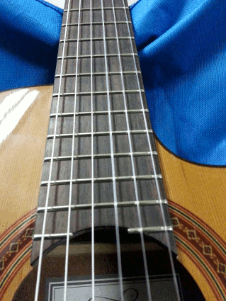 new frets installed and guitar restung
